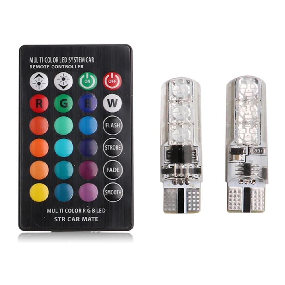 Par Lâmpada Pingo 6 Leds Rgb 16 Cores com Controle