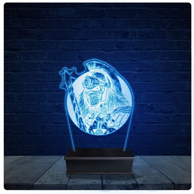 Luminária Led Acrilico Abajur - Eddie Iron Maiden 14