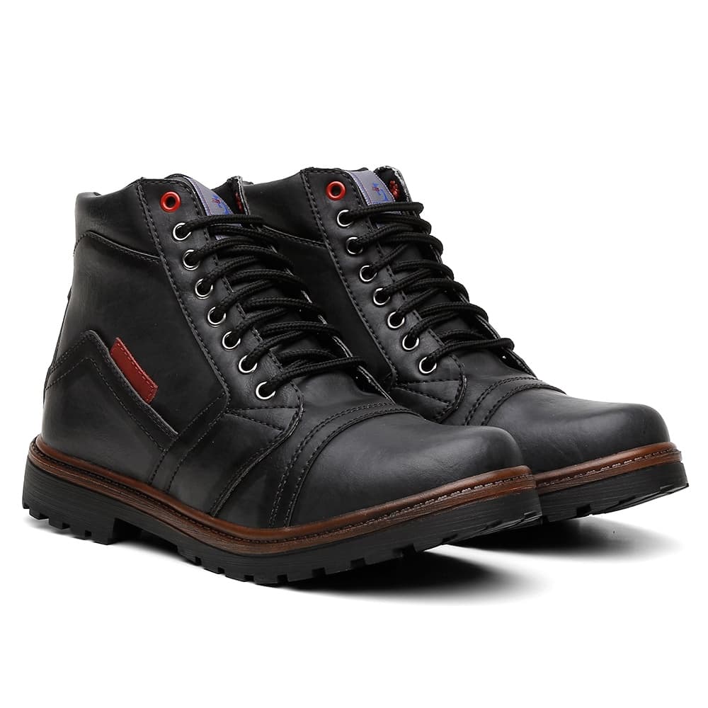 Bota Casual Coturno Cano Médio Masculino Promoção Relâmpago Queima de Estoque Envio Rápido