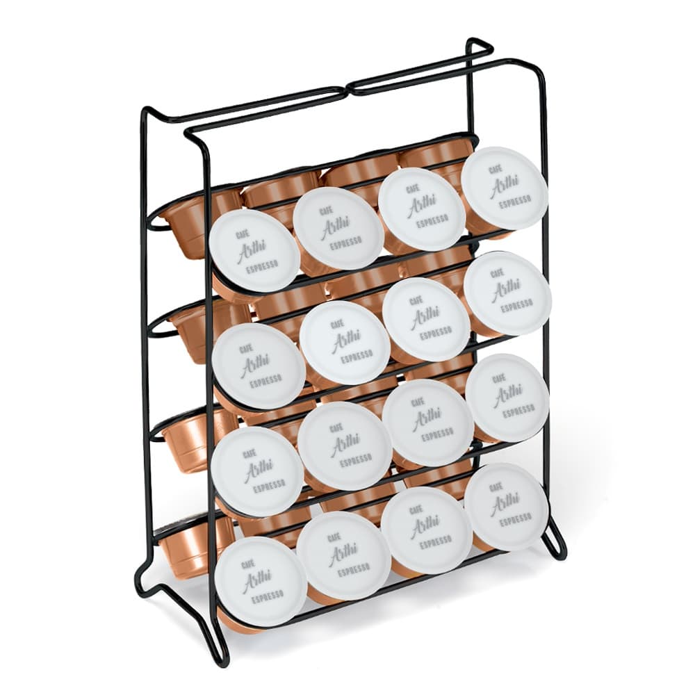 Suporte Porta Cápsulas de Café TRÊS CORAÇÕES Black Preto Arthi 2488 PROMOÇÃO