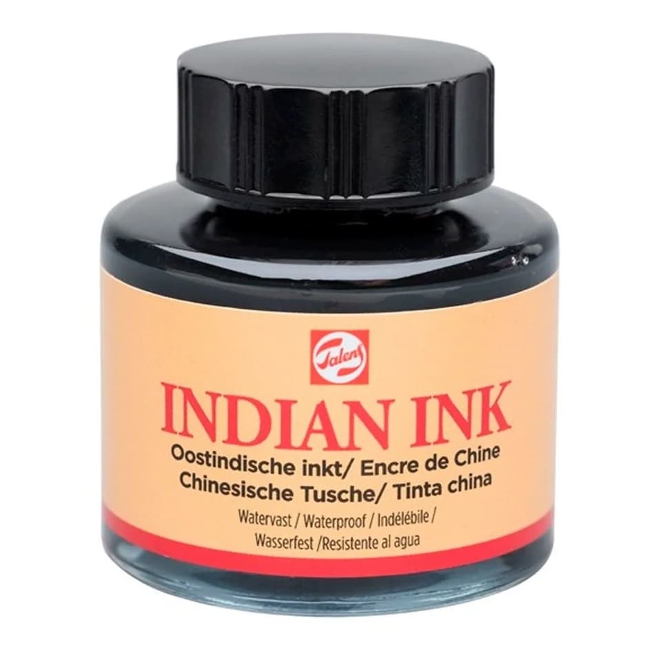 Tinta Nanquim Indian Ink Talens 30ml