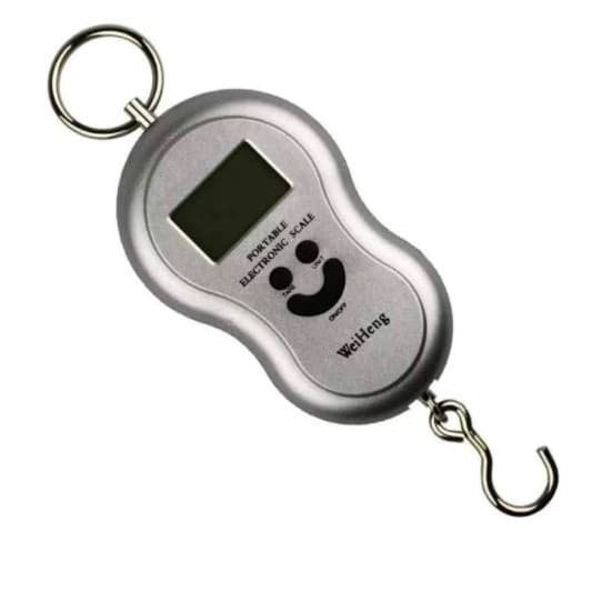 Balança Gancho Digital Até 50kg Portátil