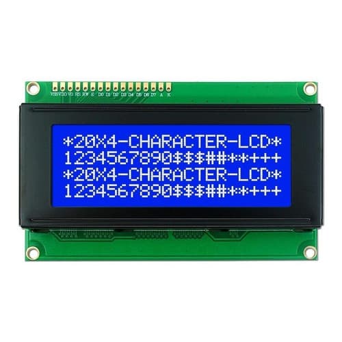 Display Lcd 2004  20x4 Backlight Azul Escrita Branca