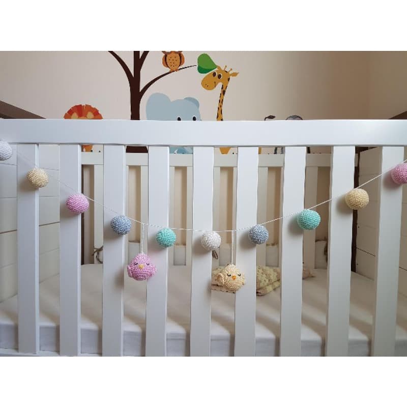 Enxoval do Bebê Varal de Crochê para Berço