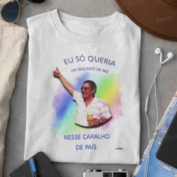 Camiseta Zeca Pagodinho "Frases" Promoção