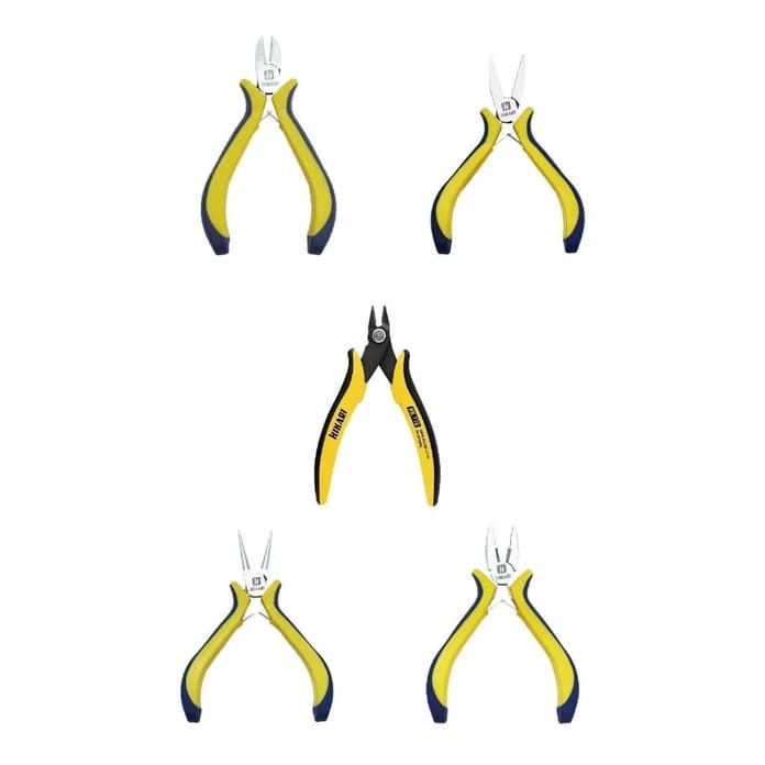 Conjunto De 5 Alicates Hikari Alicate Universal + Corte Diagonal + Corte Reto + Alicate Bico Reto + Alicate Bico Redondo