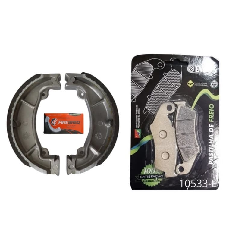 Kit Comp Freio Pastilha + Lona Patim Honda Xr200 Xr 200 Top