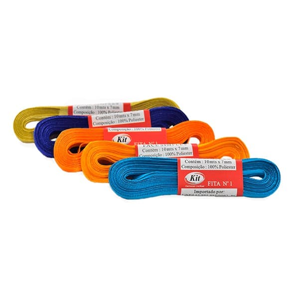 Fita de Cetim N1 (07mm) Marca Kit 10 Metros