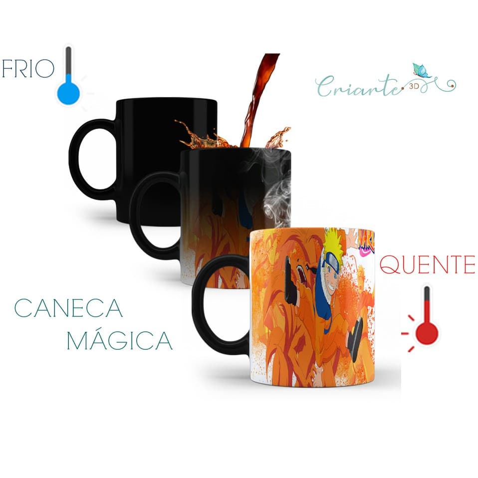 Caneca Porcelana Mágica Coleção Naruto #03