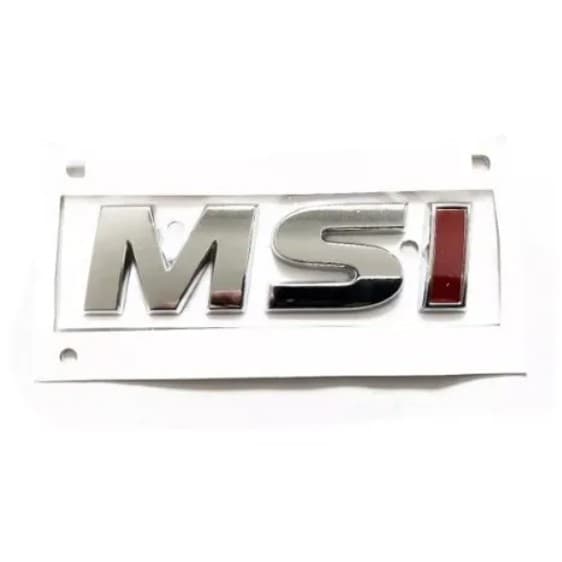 Emblema Letreiro Msi Do Fox 2014- 2015 -2016 I Vermelho