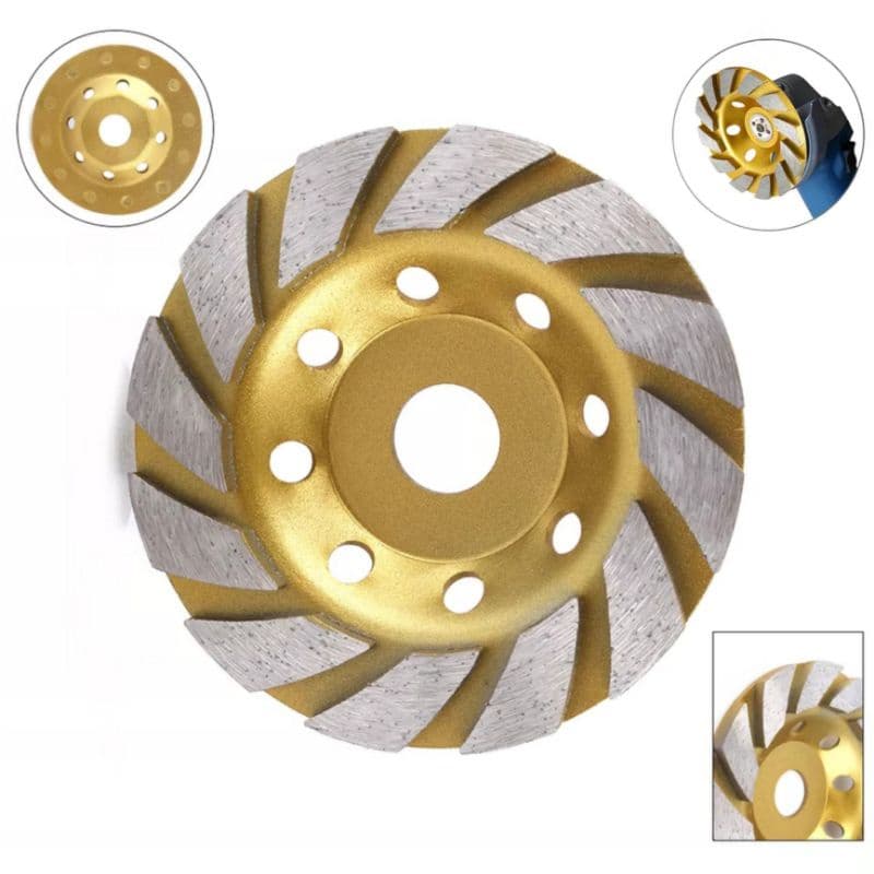 Rebolo Diamantado Turbo 115mm Para Desbaste Concreto Mármore