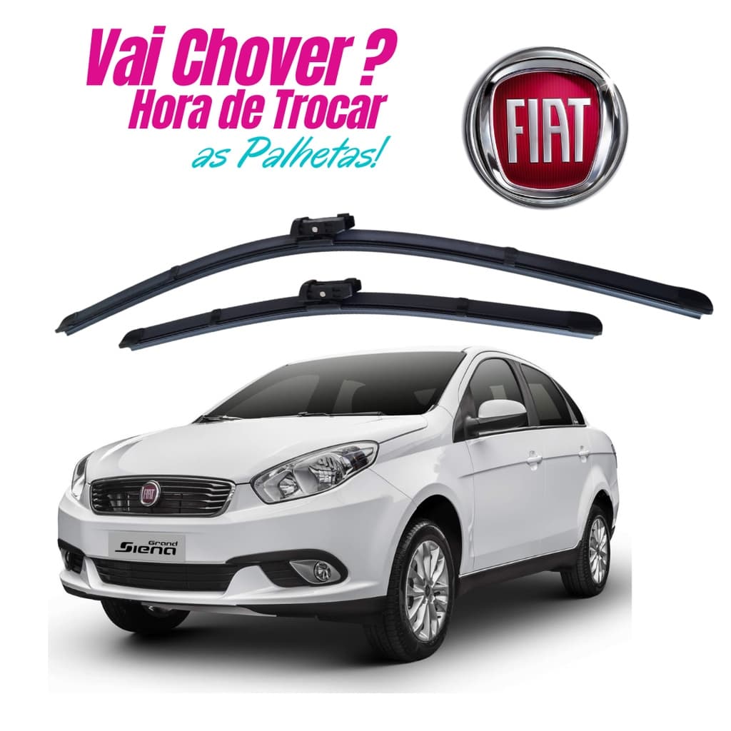 Palheta Limpador Parabrisa Fiat Grand Siena 2012 2013 2014 2015 2016 2017 2018 2019 2020