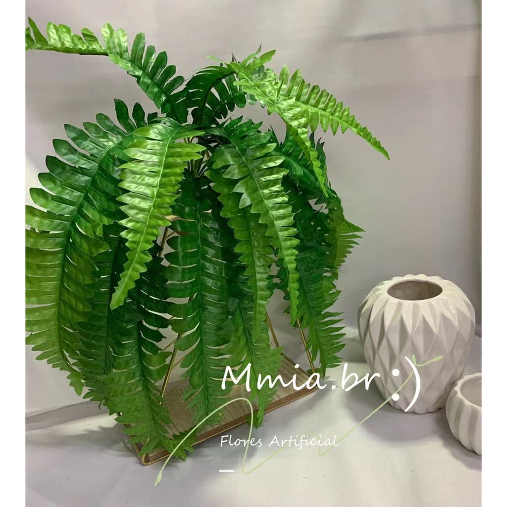 Planta Samambaia 48CM Artificial  para a decoração