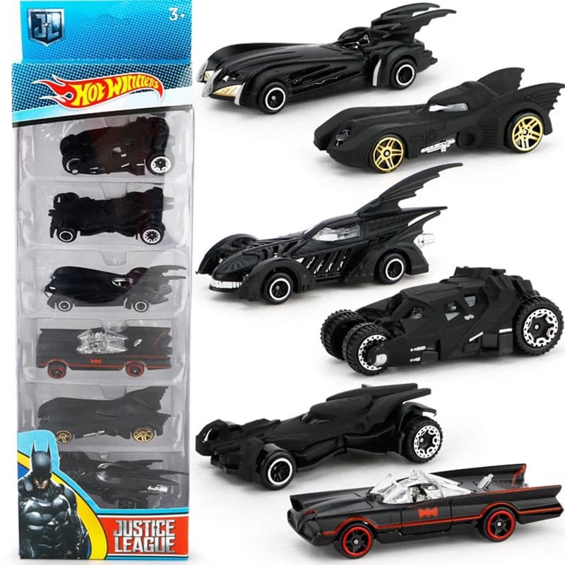 6 Pcs Brinquedos Do Carro Batman Batmobile/Patrulha/Vingadores/Liga Da Justiça Modelo Veículo Brinquedo