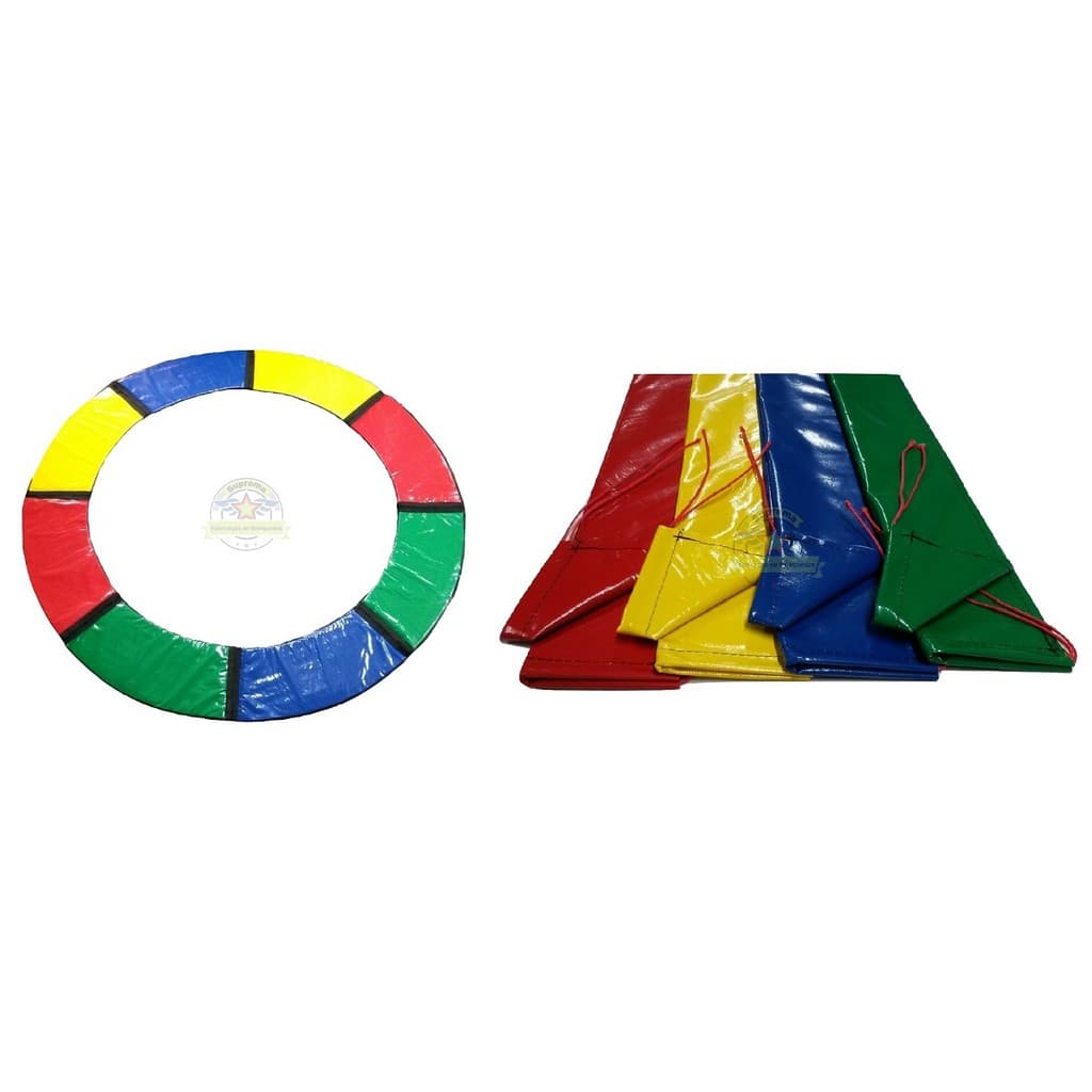 Kit Protetor De Molas 3,10 Metros Cama Elástica Mais 08 Capas para Isotubos Pula Pula