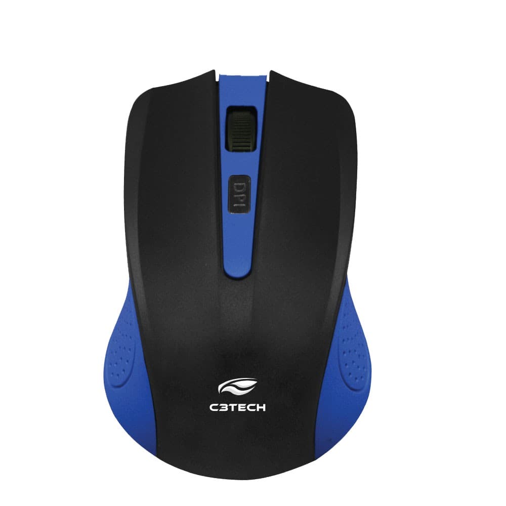 MOUSE S/ FIO RC/NANO PRETO|AZUL M-W20BL C3TECH