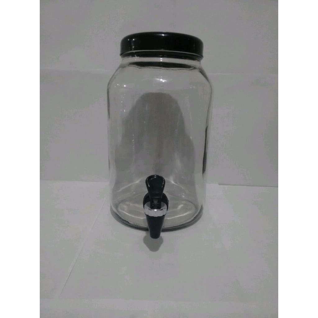 Suqueira De Vidro Capacidade De 3 Litros Tampa De Plastico - Torneira De Plastico