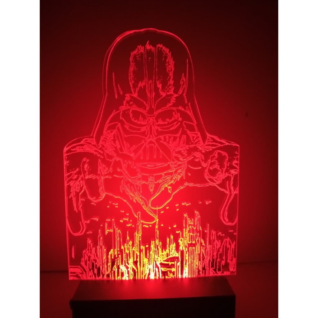 Luminária Abajur de mesa led Darty Vader Star Wars