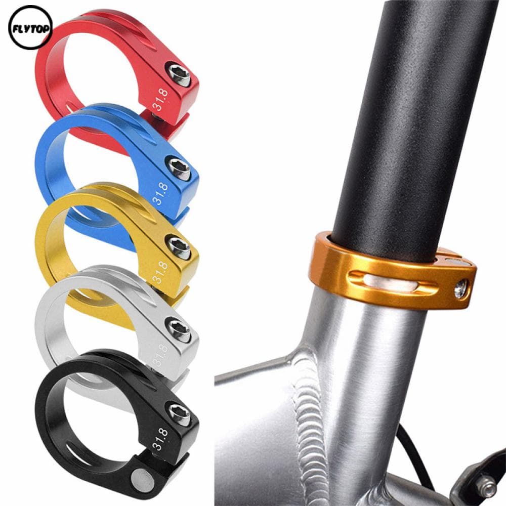 FT Liga De Alumínio Do Assento De Bicicleta Braçadeira Parafuso De Bloqueio 31.8/34.9mm Sela Selim Para MTB Road Bike Engrenagem Fixa