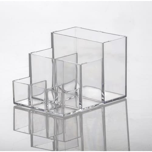 Organizador Acrílico Acessórios Porta Maquiagem Joias Pincéis Cosméticos Escova Material Escolar