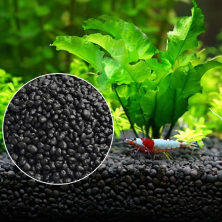Tanque De Peixes Água Grama Lama Planta Solo Aquário Fundo Areia Nutriente Preta Inferior Fertilizante