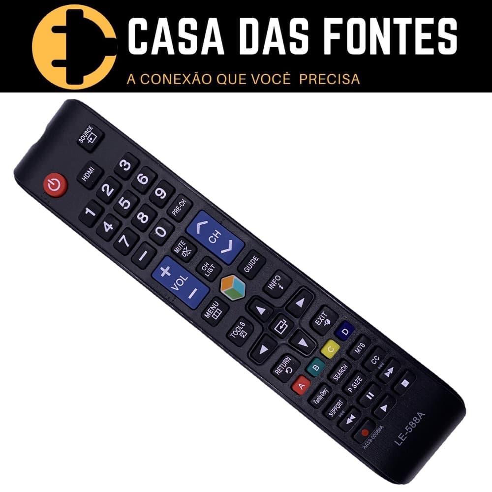 Controle Remoto Tv Samsung Smart 7462 588A