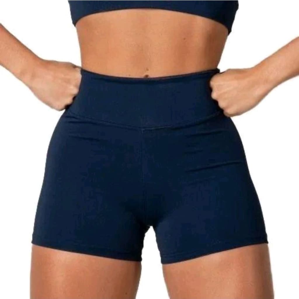 Short Feminino para Academia Suplex Fitness Cos Alto Legging Casual Feminina