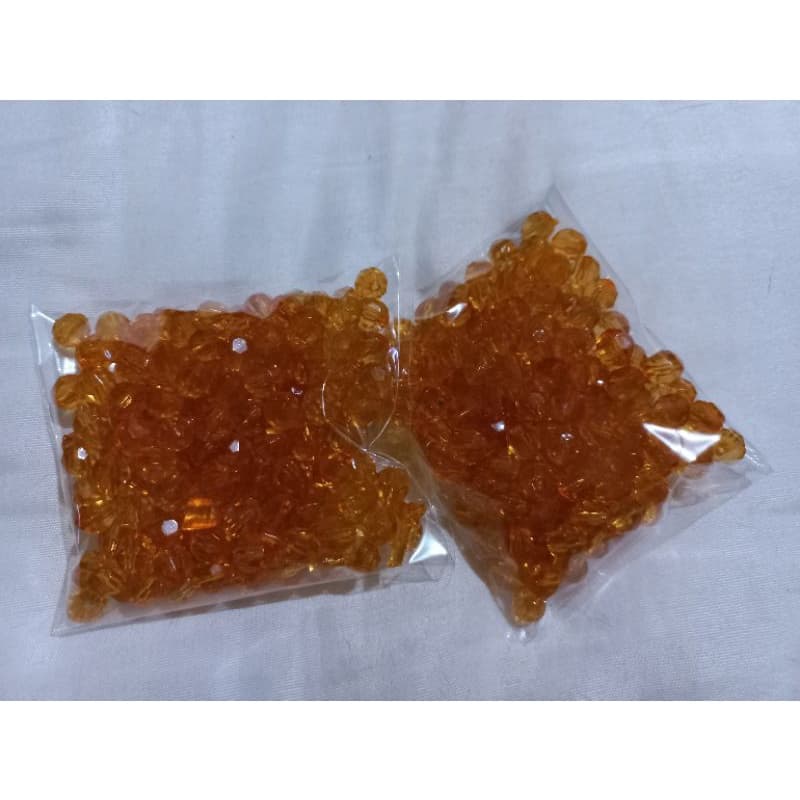 Pedraria para artesanato Contas Acrílico Sextavado para bordados 50gr
