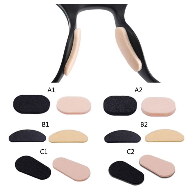 40Pcs Soft Foam Nose Pad Self Adhesive Anti-Slip Eyeglass Sunglasses Nose Pads