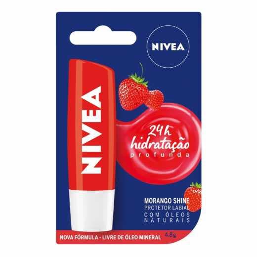 Protetor Nivea Hidratante Labial Morango - 4,8g