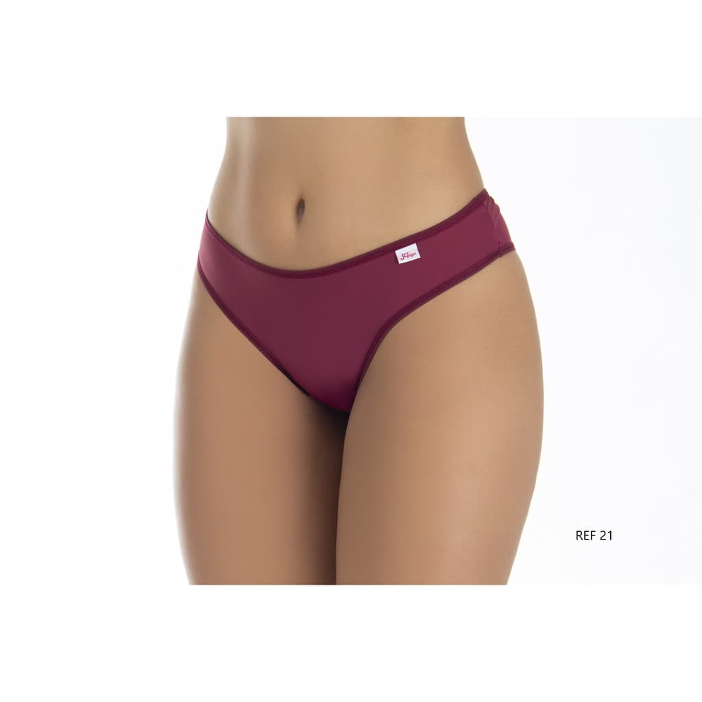 KIT C/5 - Calcinha Tanga Conforto Microfibra forro de algodão - Fênyx REF21 - LISA