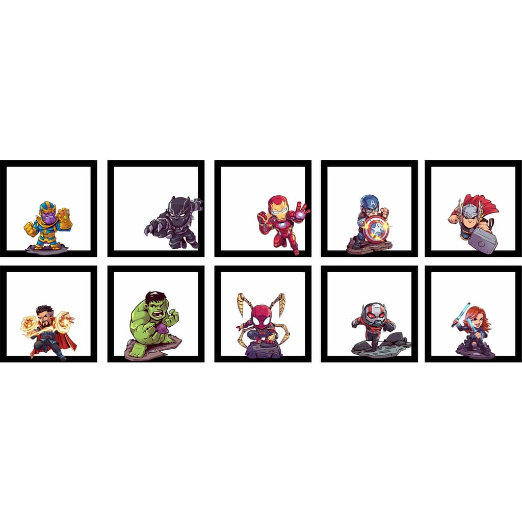 Kit 10 Quadros Heróis Vingadores Avengers MDF 3mm 3D RElevo Personagens