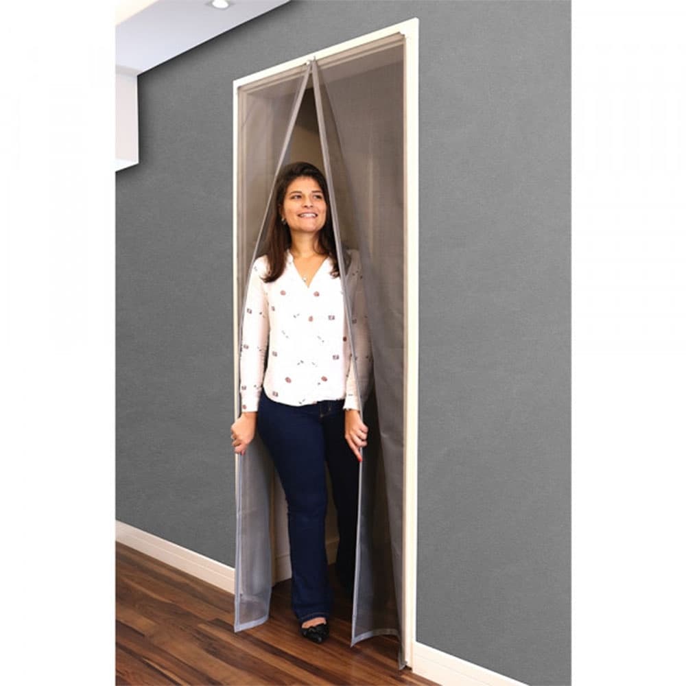Tela Cortina Portas 160 X 230 Cm Fixação Magnetica Ajustavel