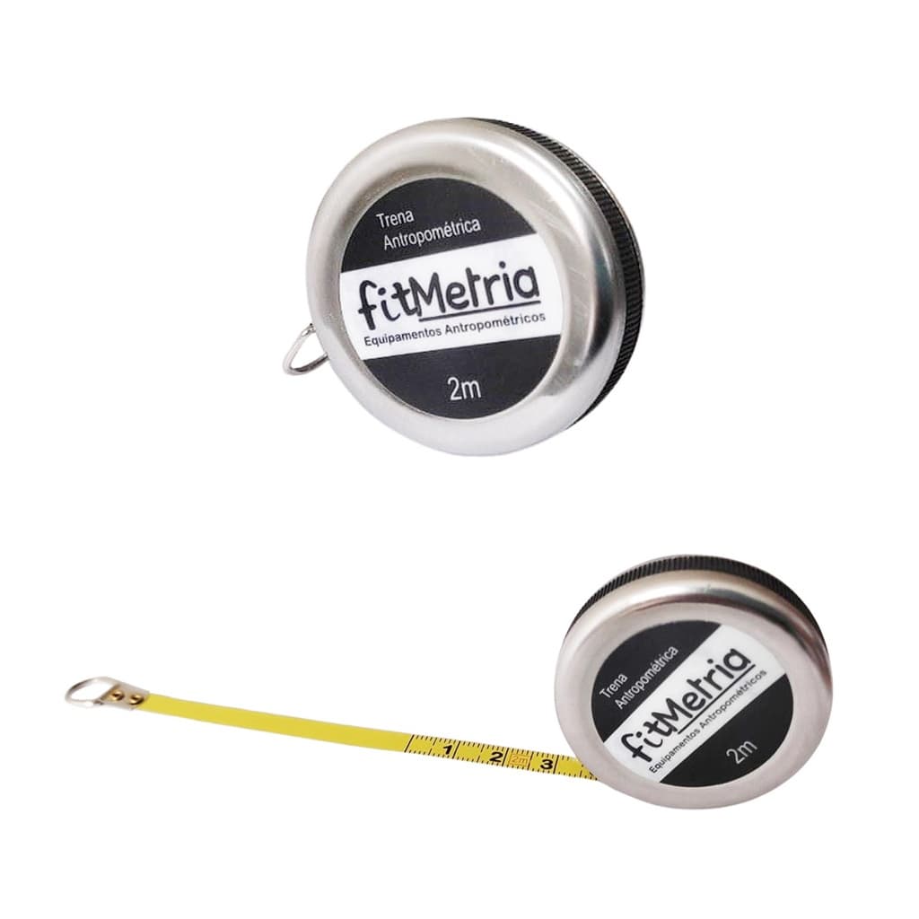 Trena Antropométrica Fita Métrica Corporal Em Aço - 2 Metros FITMETRIA