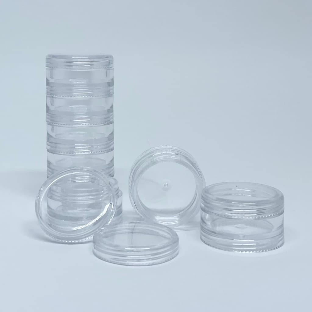 10 Potes Plástico 4 Gramas Cristal Artesanato Adesivo d Unha Unhas