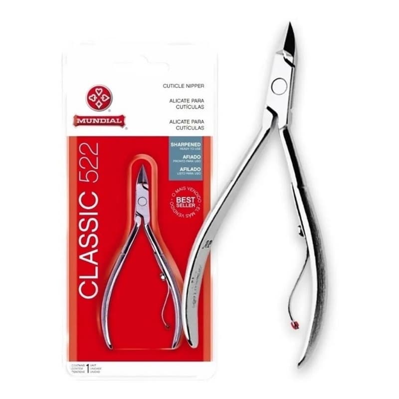 Alicate De Cutícula Unha Profissional 522 Classic Mundial Afiado