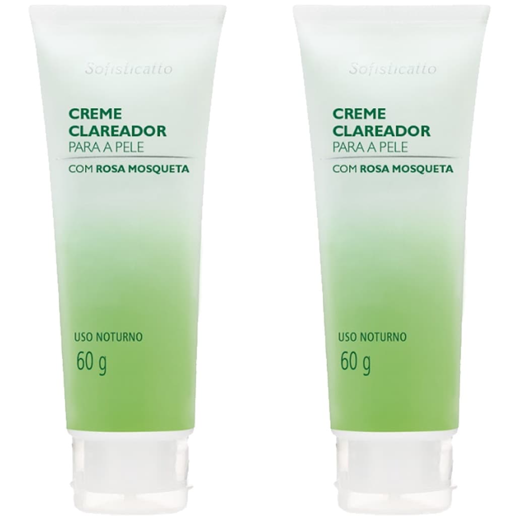 Kit 2 Creme Clareador Para Pele Com Rosa Mosqueta 60g