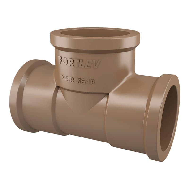 TE Soldável 20mm Fortlev Kit C/ 50 unidades