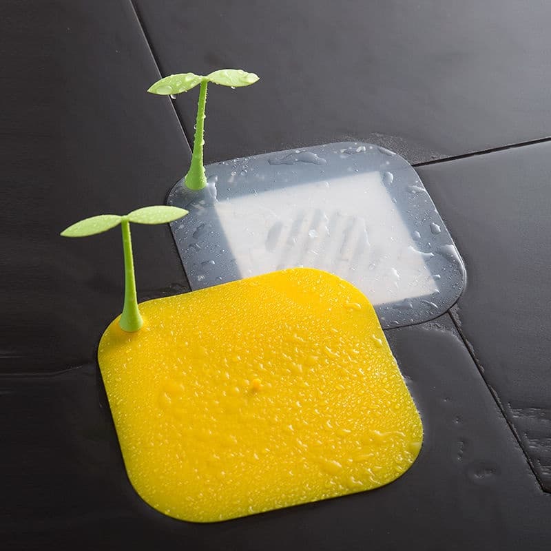 Bonito Bean Sprouts Forma Silicone Piso Dreno Desodorante Pad Tampa Da Drenagem De Higiênico Esgoto Anti Odor Pia Rolha De Água Equipamento Do Banheiro