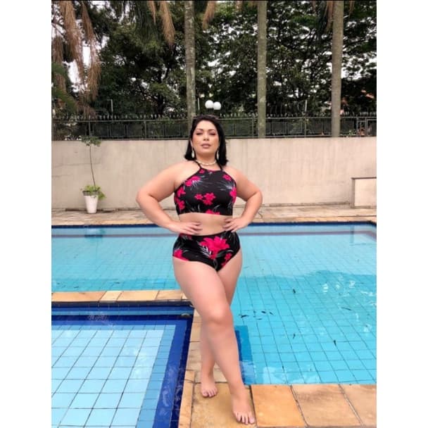 Biquini Cintura Alta COM FORRO  36 Ao 56 Plus Size M AO G2