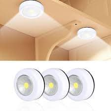 3 Lâmpadas De Toque Led Closet Armário Guarda Roupa Jardim  "Apenas No Toque Acende Ou Apaga"