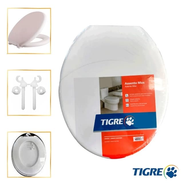 Assento Privada Max Tigre Tampa Vaso Sanitário Branco