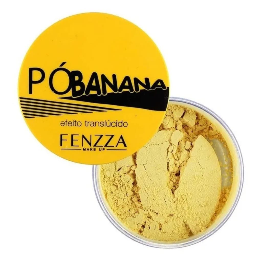 Po Banana Fixador Translucido Finalizador Fenzza Maquiagem Pó para Rosto Make Make Beleza Maquiagem
