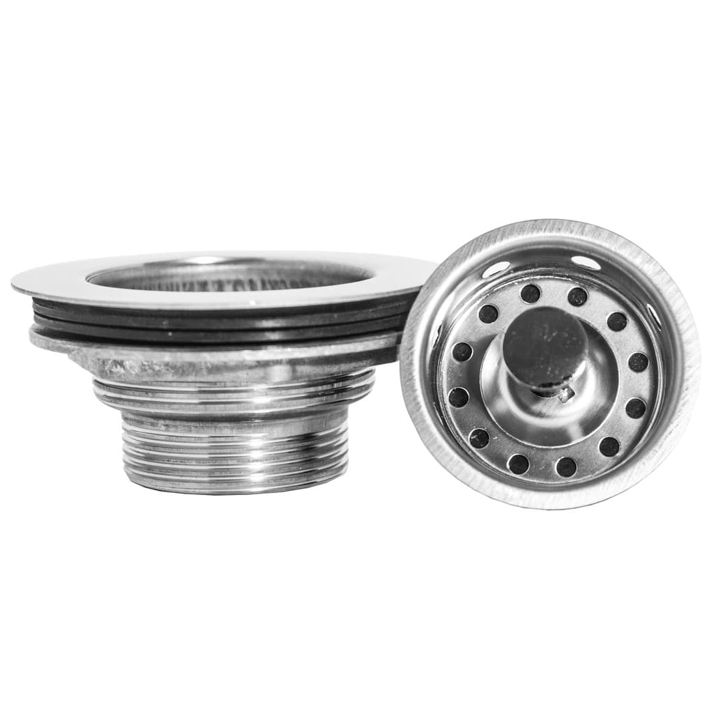 Válvula 100% Aço Inox Cozinha Pia Americana 3.1/2" Doan AV01