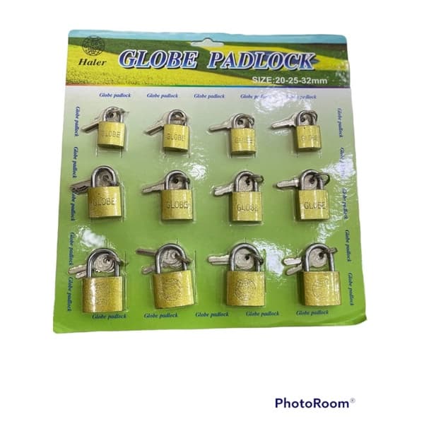 Cartela De Cadeado Tamanhos 20-25-30 Variados c/12