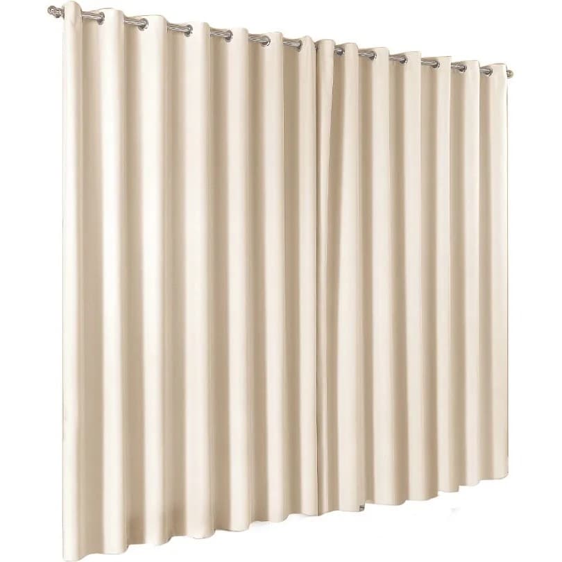 Cortina Corta Luz Blackout Bege Areia 4,00m X 2,30m P/ Sala
