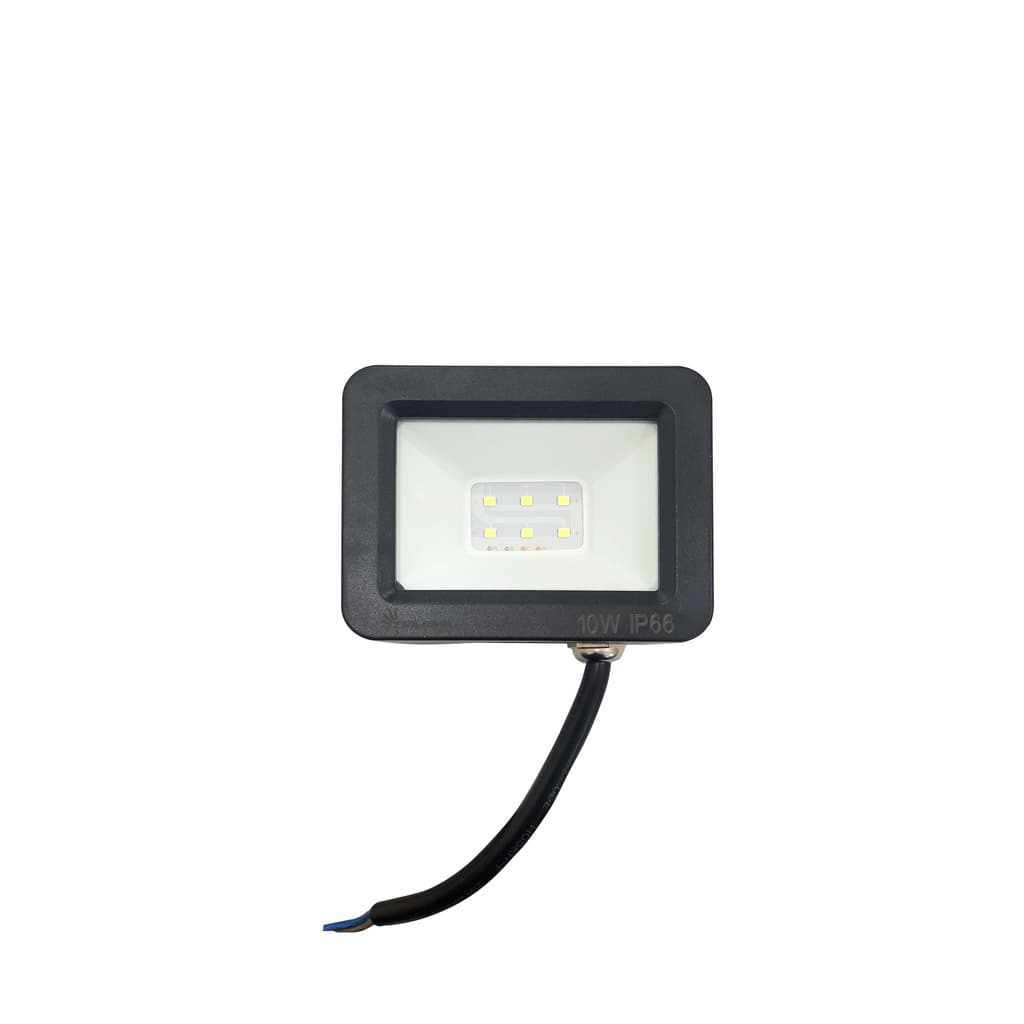 (W10) Holofote 10W Refletor de Iluminação LED Branco Frio e Pronto Para Uso Iluminação Tomada Bivolt