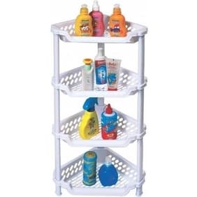 Prateleira Plastica Mult. Triangular Canto Banheiro Cozinha