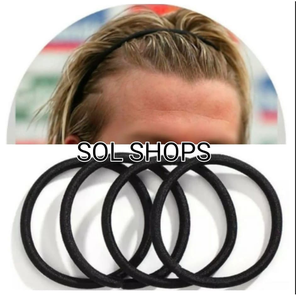 Kit 6 Elasticos Faixa De Cabelo Esportes  Masculino Ou 6 Para Penteado Afro Puff Elásticos Grande