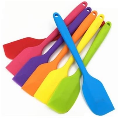 Espátula Silicone Pontinha 21 Cm Color Reforçada Colher